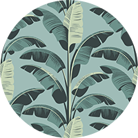 Banana Leaf - Sage Gray Wallpaper