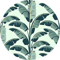 Banana Leaf - Sage Gray Wallpaper