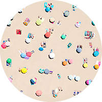 Beach Umbrellas Wallpaper by Gray Malin