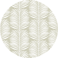 Betty White Palm Leaves - Cashmere Floral Wallpaper