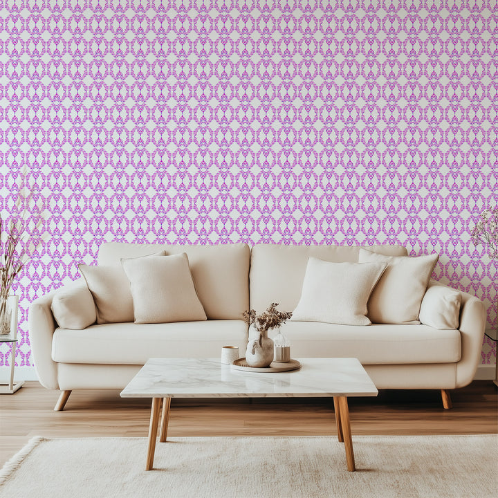 Beverly Link - Fuschia Wallpaper by The Blush Label