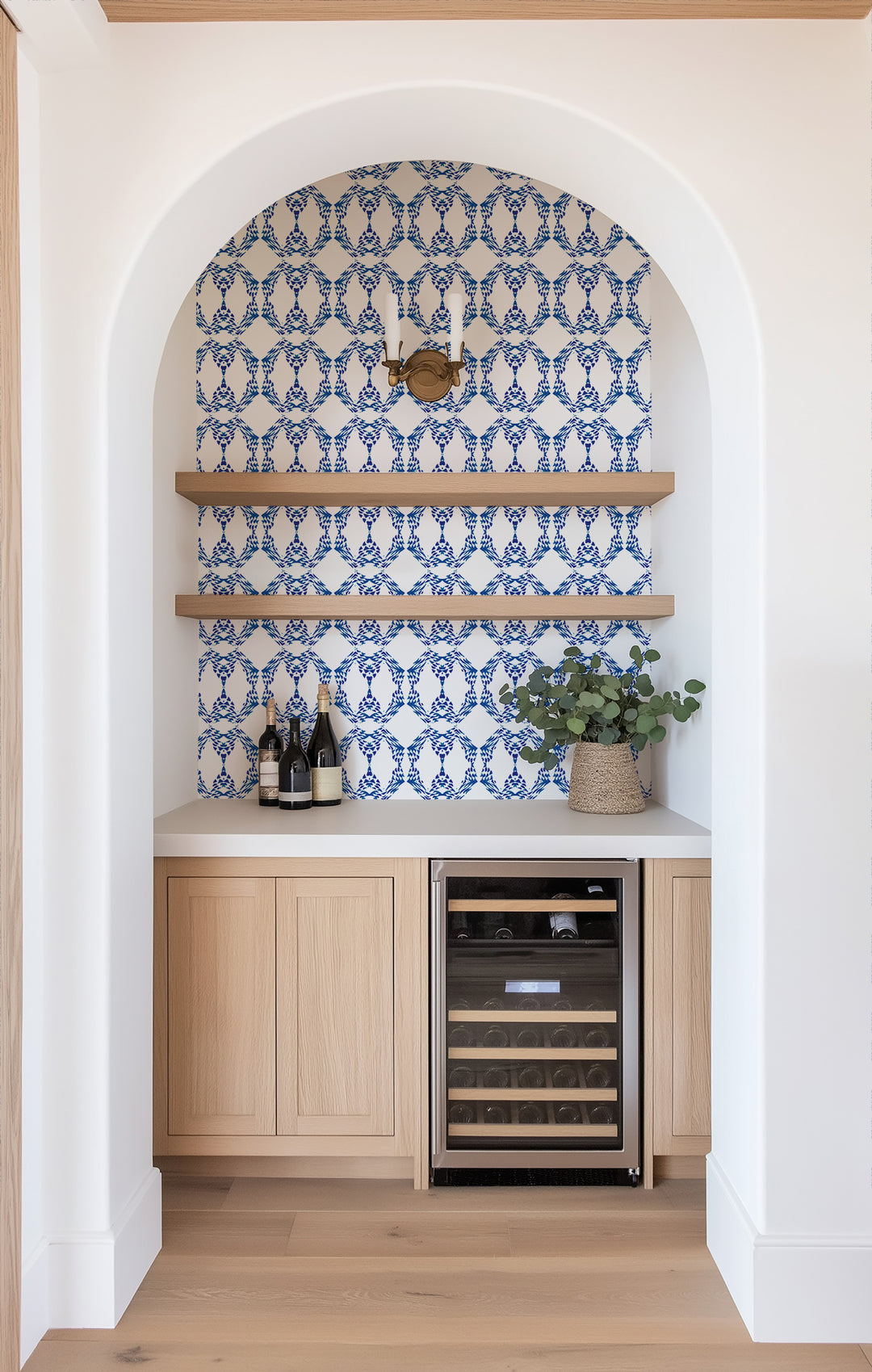 Beverly Link - Navy Wallpaper by The Blush Label