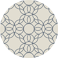 Bloom Ring - Pale Mineral Blue Wallpaper