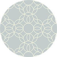 Bloom Ring - Pale Mineral Blue Wallpaper