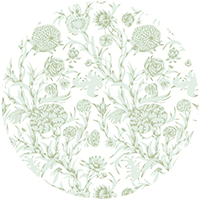Blooming Thicket - Morning Glow Wallpaper