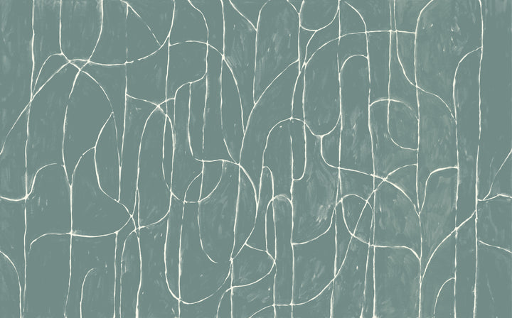 Boulder Beach Wall Mural - Blue Jade Wallpaper by Forbes Masters