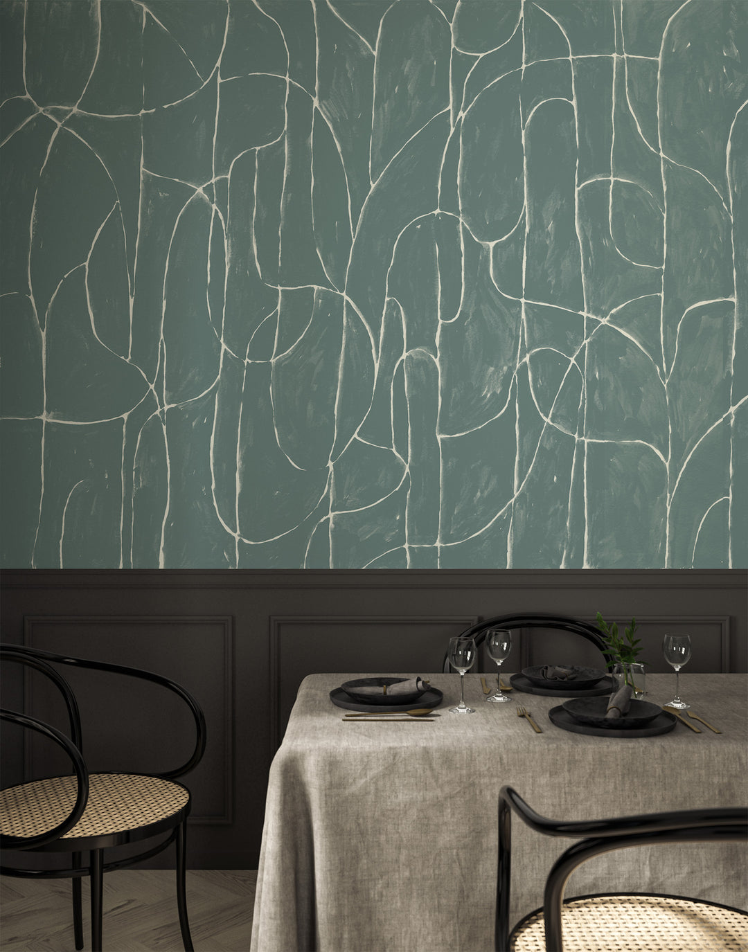 Boulder Beach Wall Mural - Blue Jade Wallpaper by Forbes Masters