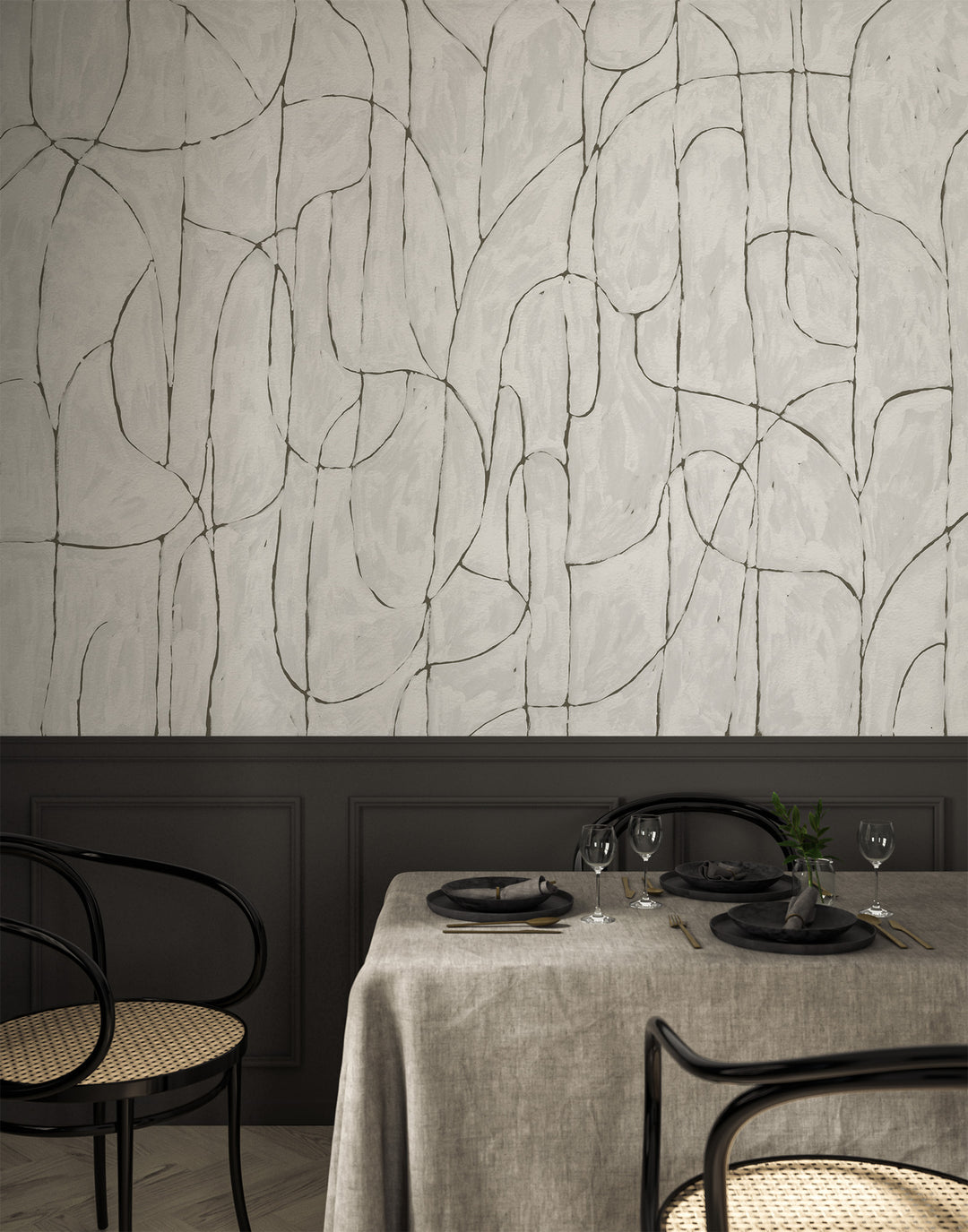 Boulder Beach Wall Mural - Quartz White Wallpaper by Forbes Masters