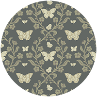 Butterfly Garden - Dusty Lilac Wallpaper