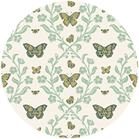 Butterfly Garden - Dusty Lilac Wallpaper