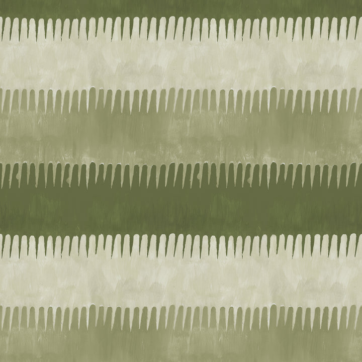 Cabana Stripe - Olives Wallpaper