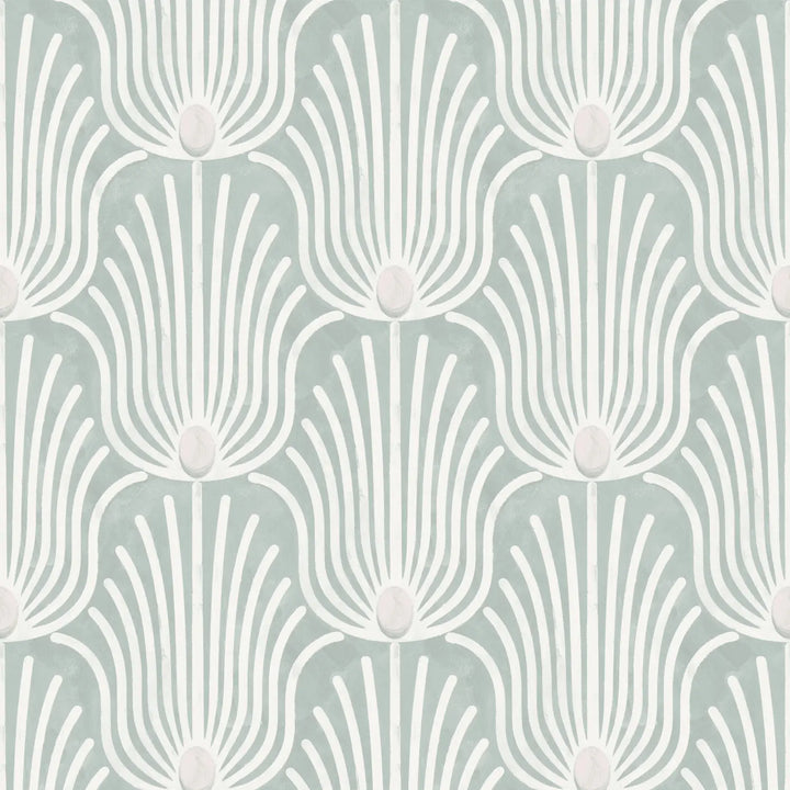 Carlyle Feather - Plaster Gray Wallpaper