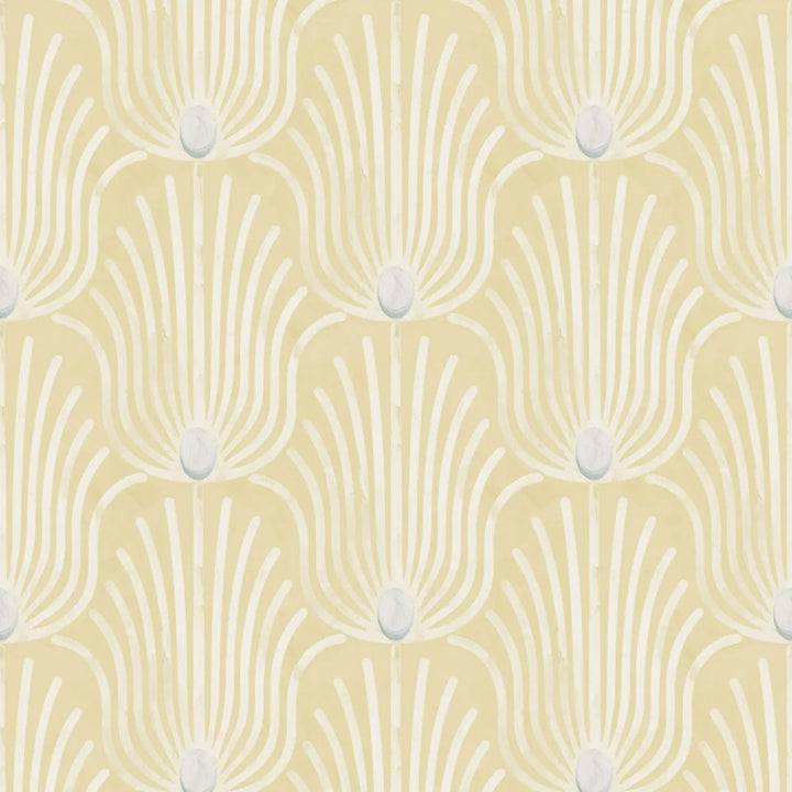 Carlyle Feather - Washed Yellow Wallpaper