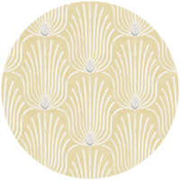 Carlyle Feather - Washed Yellow Wallpaper
