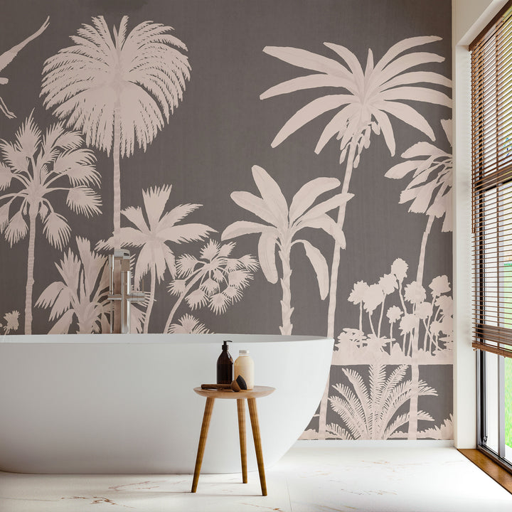 Charleston Marsh Mural - Moonlit Glow Black Blush by Megan Molten