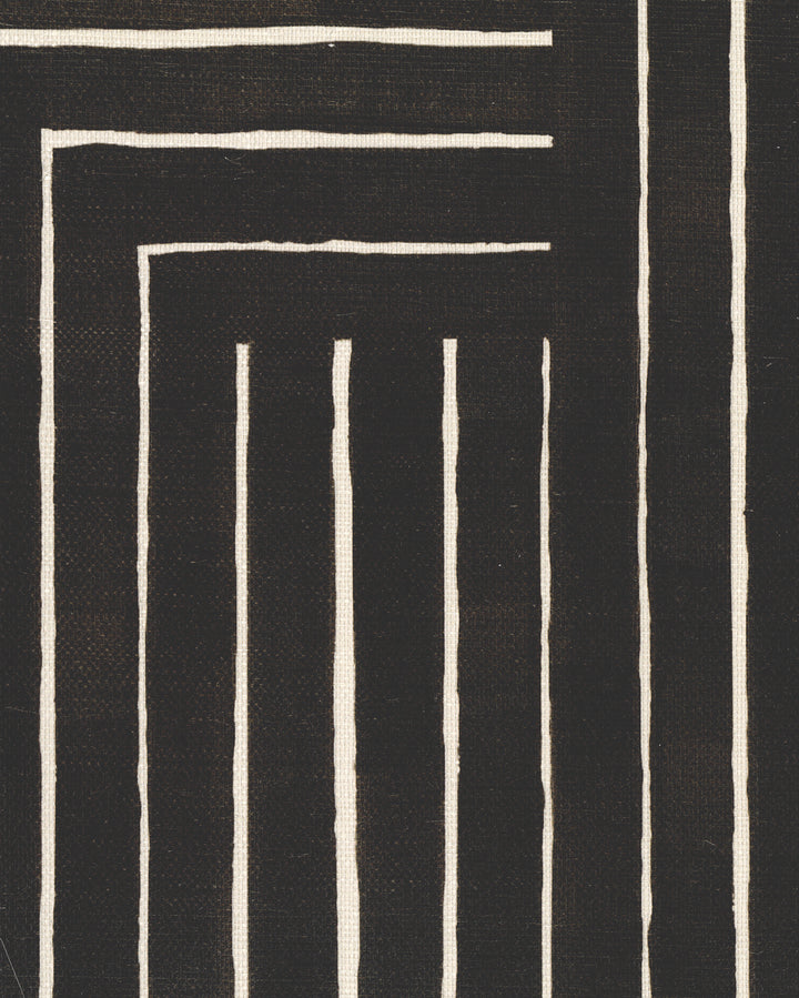 Chiseled Black Grasscloth