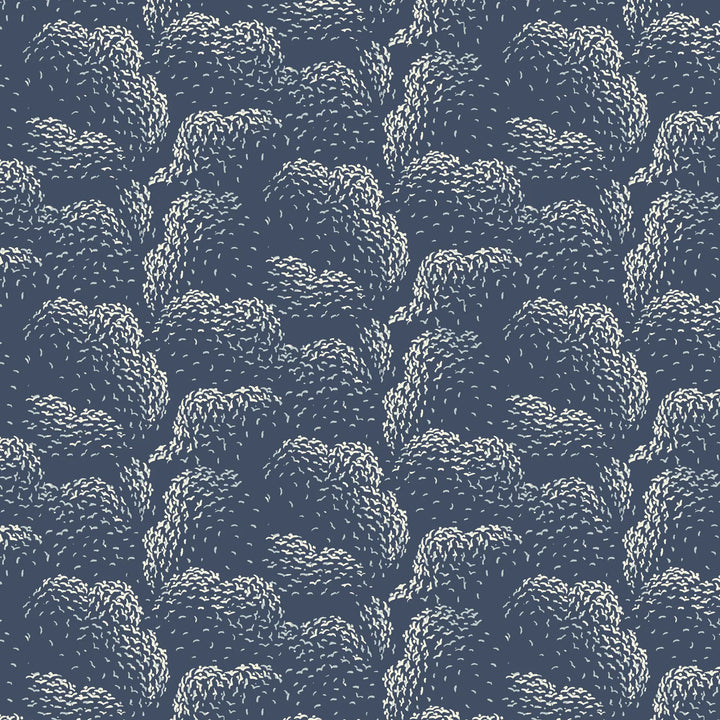 Clouds - Lacquered Blues Wallpaper