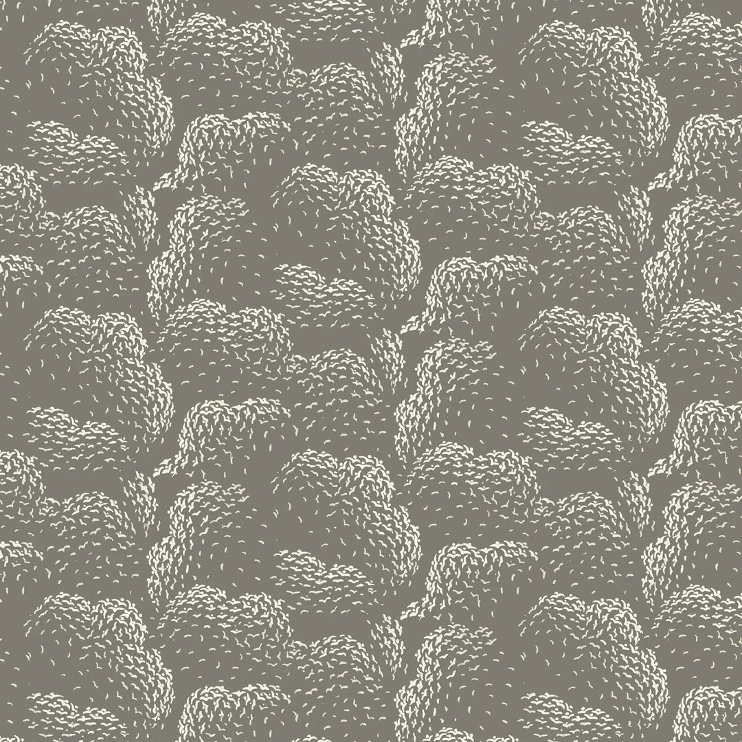 Clouds - Muted Brown Wallpaper