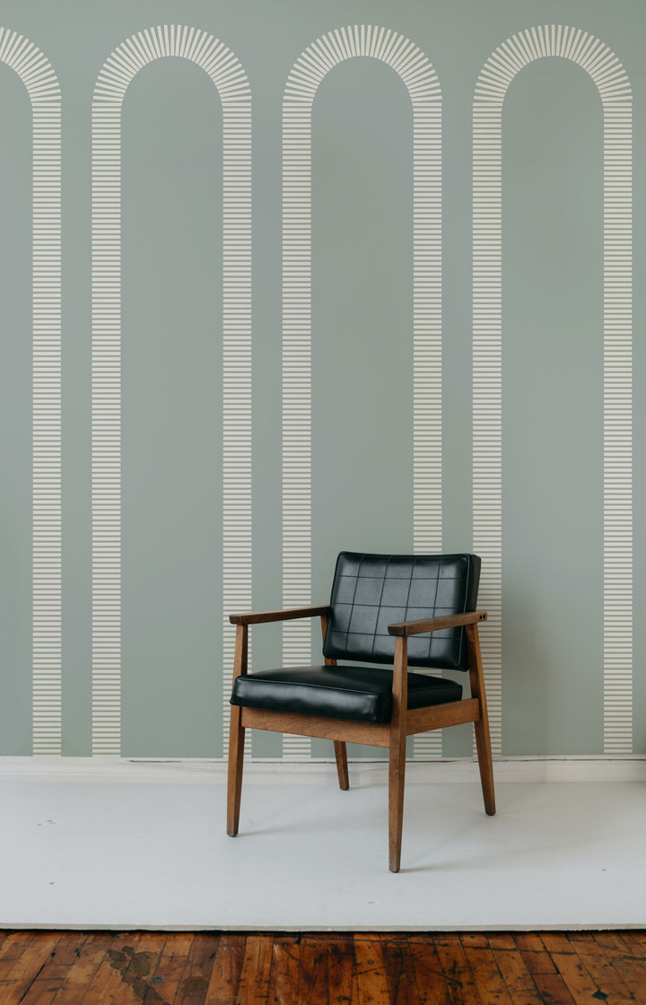 Colonnade - Powder Ash Wallpaper