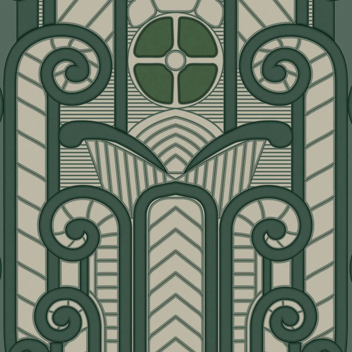 Congress Relief - Deep Emerald Wallpaper