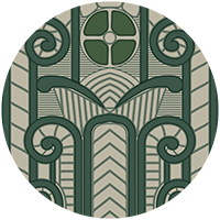 Congress Relief - Deep Emerald Wallpaper