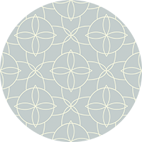 Court Rosette - Oxford Blue Wallpaper