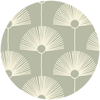 Deco Fan - Black Gold Wallpaper by Bohemian Bungalow