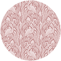 Deco Heron - Sunwashed Wallpaper