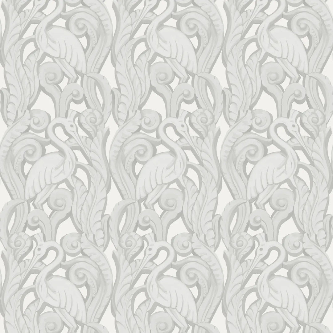 Deco Heron - Plaster Wallpaper