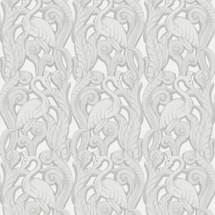 Deco Heron - Plaster Wallpaper