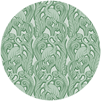 Deco Heron - Sunwashed Wallpaper