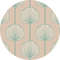 Deco Lily Large - Pink Sand Wallpaper