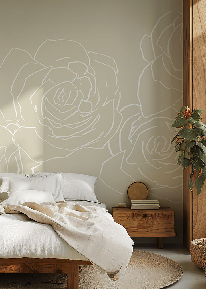 Desert Rose - Cappuccino Wall Mural