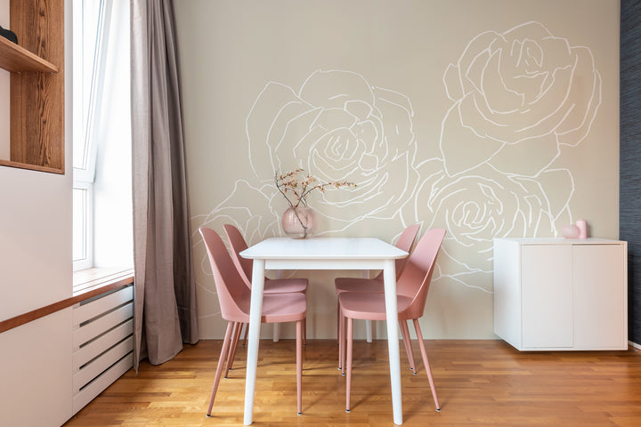 Desert Rose - Cappuccino Wall Mural