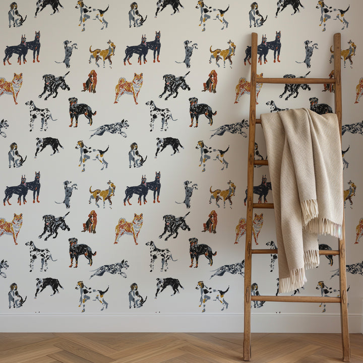 Dog Days - Sketchpad White Wallpaper