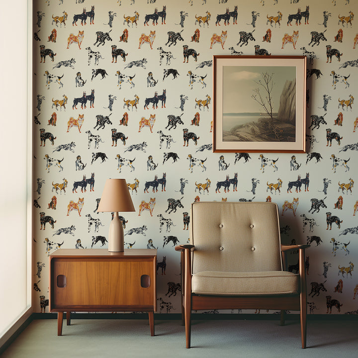 Dog Days - Pale Blue Wallpaper