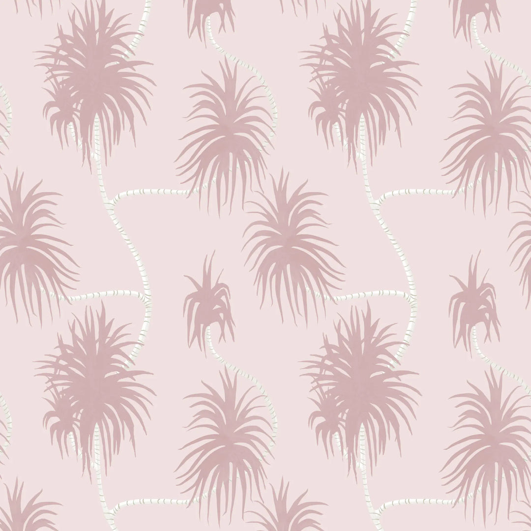 Dragon Tree - Blush Pink Wallpaper