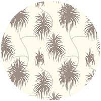 Dragon Tree - Taupe Wallpaper