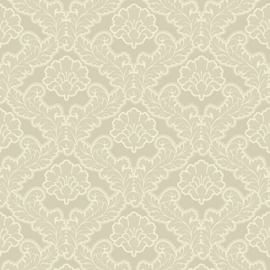 Linen Design Drawing Drawing Room Leaf - Linen Wallpaper - Mitchell Black