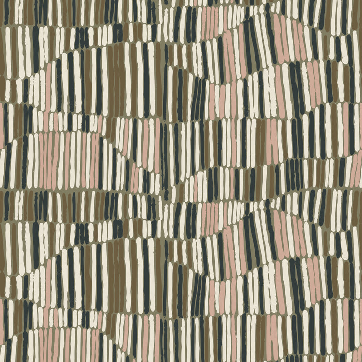 Jamaican Waves - Olive Blush Wallpaper by Forbes + Masters