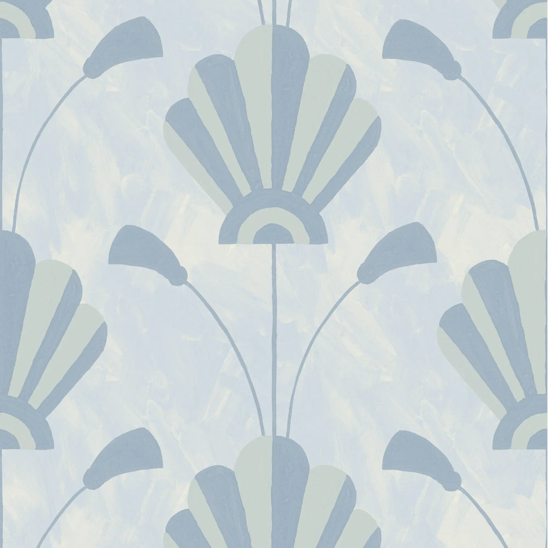 Fanflower - Powder Blue Wallpaper