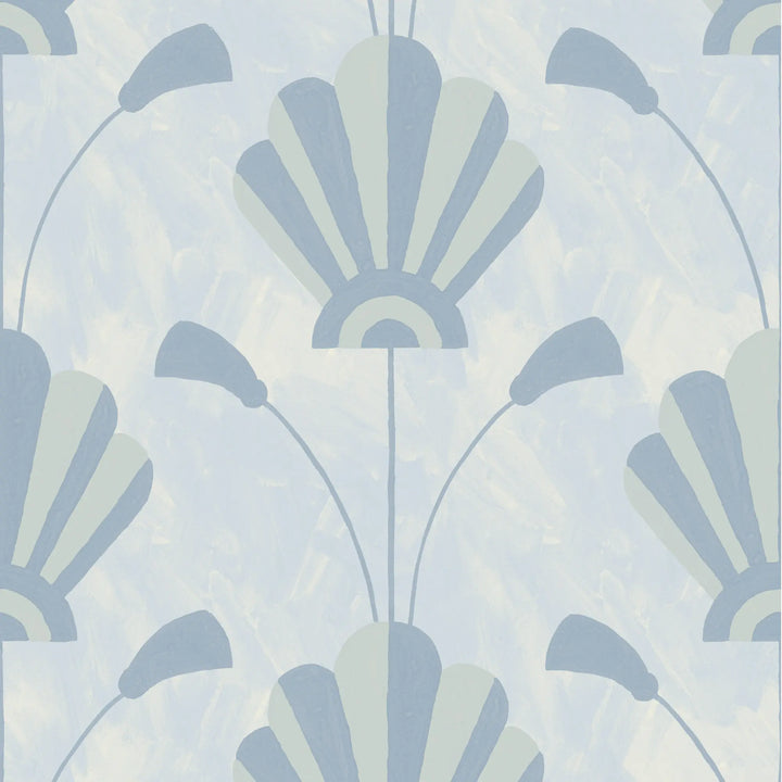 Fanflower - Powder Blue Wallpaper