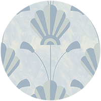 Fanflower - Seafoam Wallpaper