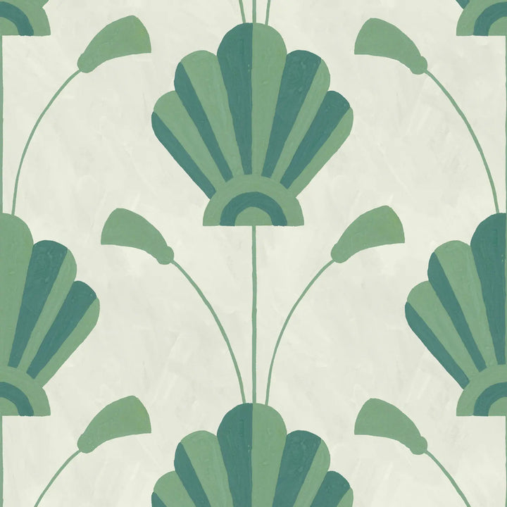 Fanflower - Seafoam Wallpaper