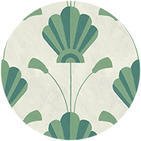 Fanflower - Seafoam Wallpaper