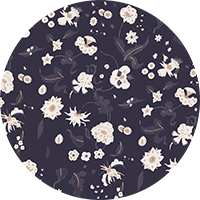 Floral Bliss - Currant Wallpaper