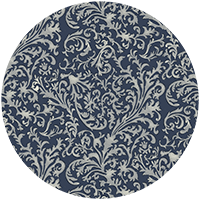 Florentine Vine - Deep Blue Wallpaper