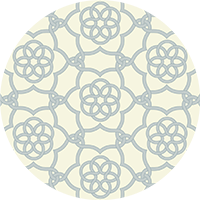 Floret Lattice - Alabaster Wallpaper