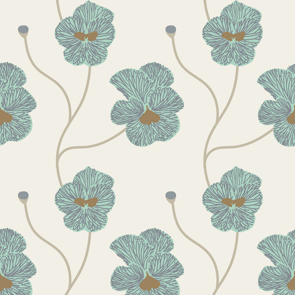 フラワーページ Flourish_SunbleachedTeal_grand