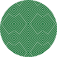 Formation - Signature Green Geometric Wallpaper by Mrs. Paranjape